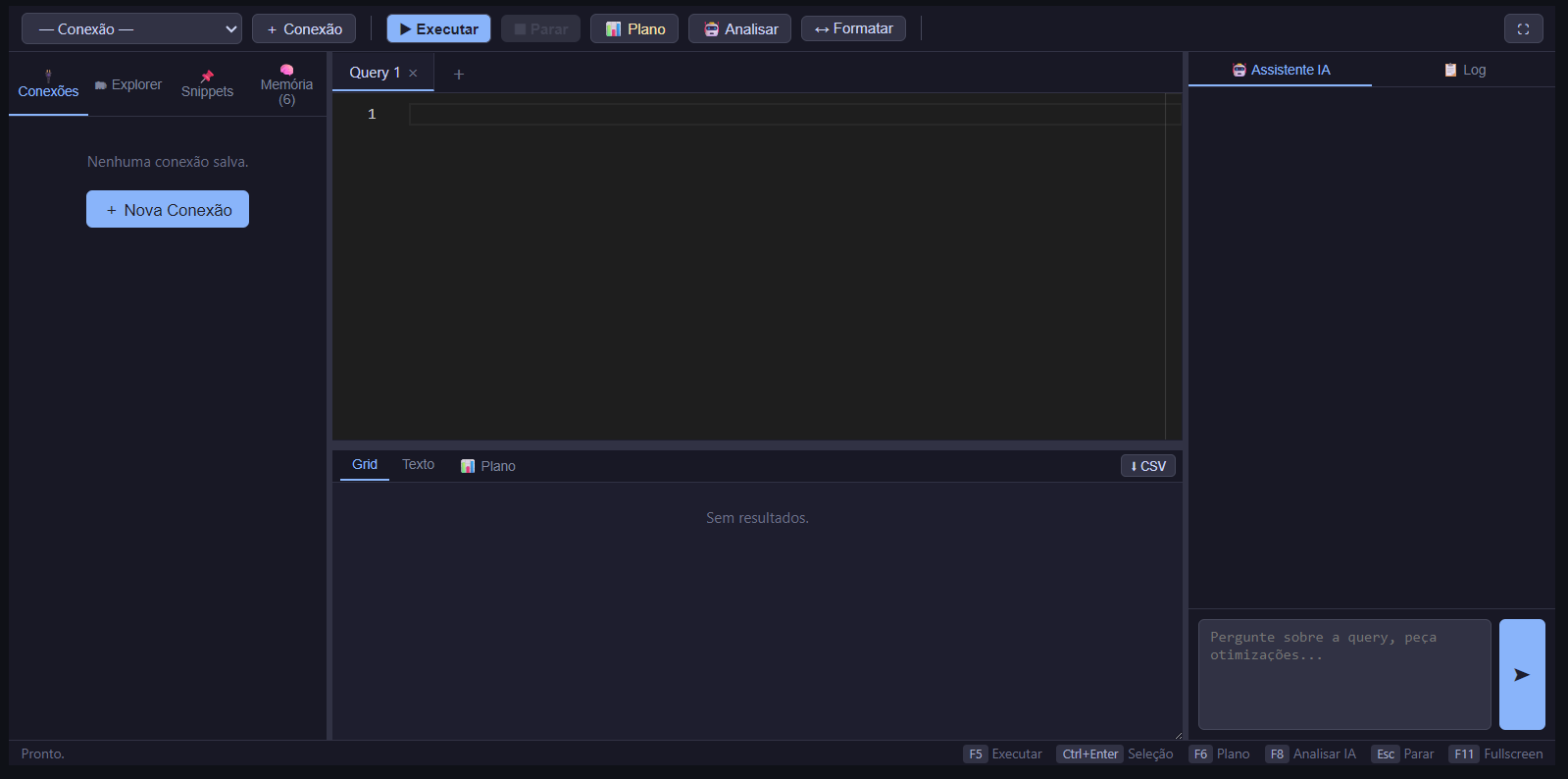 AI SQL Studio, editor de SQL multi-banco com Copilot de IA